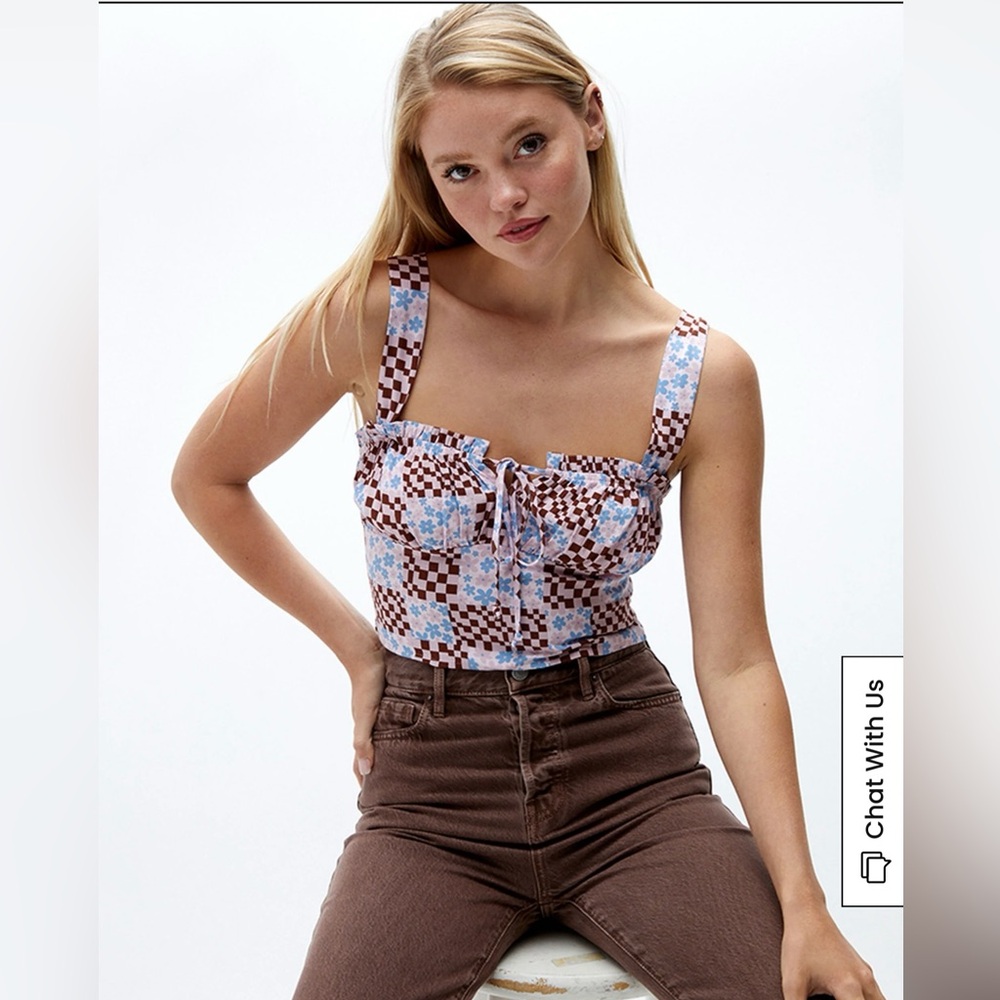 Pacsun LA Hearts Keyhole Corset Top size xs